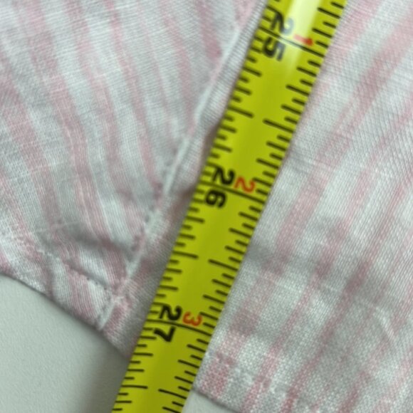 J. Jill  Pink Pinstripe Love Linen Button Up - Picture 5 of 9